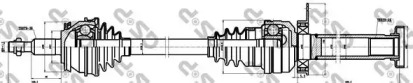 Піввісь VW T5 1.9 TDI 03-09 (63-85 кВт) (R) (26x38x858) GSP 203246