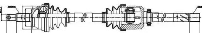Піввісь Opel Movano/Renault Master 2.5/2.8 dCi 98-01 (R) (28x39x1118) GSP 250011
