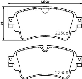 Колодки гальмівні (задні) Audi A4/A5/Q5/Q7 2.0 TFSI/TDI/3.0 TDI 15- (TRW) Q+ TEXTAR 2230801