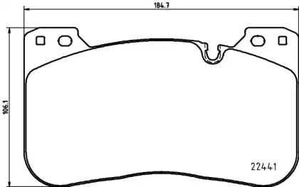 Колодки гальмівні (передні) BMW 5 (G30/F90) 17- /X5 (G05/F95) 19- (Brembo) Q+ TEXTAR 2244101