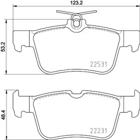 Колодки гальмівні (задні) Ford Mondeo 12- /Galaxy/S-Max 15-/ Kuga 19- (Teves) Q+ TEXTAR 2253101