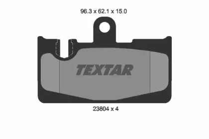 Комплект гальмівних колодок з 4 шт. дисків TEXTAR 2380401