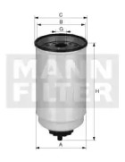 Фильтр топлива Mann-Filter WK 10017X