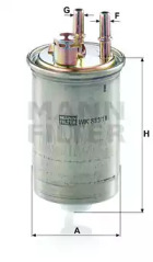Фільтр палива Mann-Filter WK 853/18