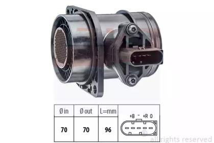 Витратомір повітря Skoda Octavia/VW Bora/Golf IV 1.9TDI 97-06 EPS 1.991.325