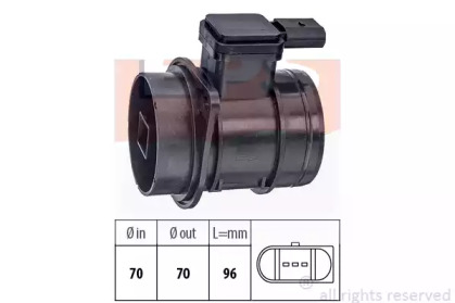 Витратомір повітря VW Caddy III/IV 1.6TDI 10- EPS 1.991.449