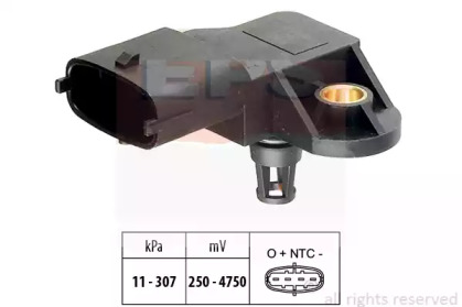 Датчик тиску наддува Iveco Daily III/IV/V 2.3/3.0 04-14 EPS 1.993.082