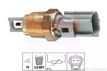 Датчик температури впуску повітря Ford Transit 2.5DI/TD 94-06 (3/8x19 NPT) (сірий) EPS 1.994.004