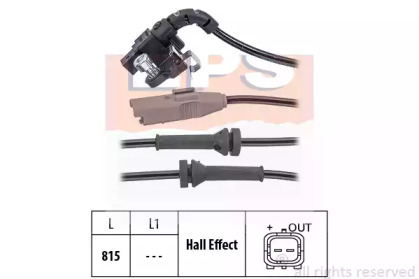 Датчик ABS (задній) Citroen C4 I/II 04-/Peugeot 307 07-14 EPS 1.960.063