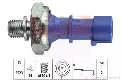Датчик тиску оливи Opel Combo/Astra/Vectra/Corsa 1.0-1.8 96- (M10x1) EPS 1.800.163