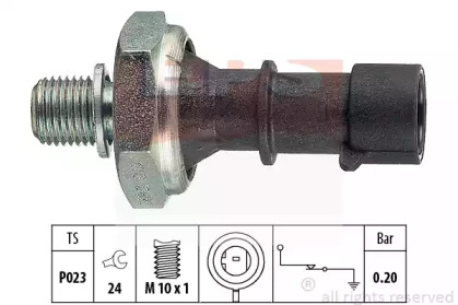 Датчик тиску оливи Opel Astra H/J/Vectra C/Corsa D 1.7-3.0 6V CDTi 05- (M10x1) (0.2 bar) EPS 1.800.170