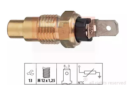 Датчик температури охолоджуючої рідини Nissan Micra II 1.0-1.4 i 16V 92-03 EPS 1.830.121