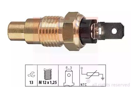 Датчик температури охолоджуючої рідини Nissan Serena 1.6-2.0/2.0-2.3D 91- EPS 1.830.159