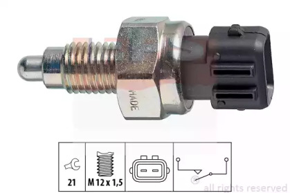 Датчик увімкнення заднього ходу VW T4 -03/Caddy II 95-04 (M12x1.5) EPS 1.860.125