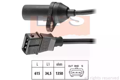 Датчик положення колінвалу Citroen Jumper 2.8HDi 98- EPS 1.953.053
