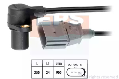 Датчик положення колінвалу VW T5 2.0 03- EPS 1.953.254