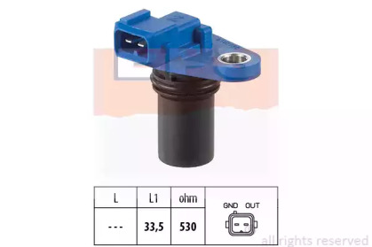 Датчик положення розподільного валу Ford Fiesta/Focus/Mazda 2/Volvo C30/S40/V50 1.25-1.6 95- EPS 1.953.302