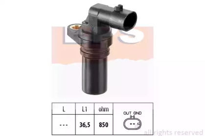 Датчик положення колінвалу Fiat Doblo 1.3D/JTD/Opel Combo 1.3 CDTI 04- EPS 1.953.407