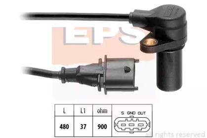 Датчик положення колінвалу Fiat Doblo 1.9JTD 01- EPS 1.953.631