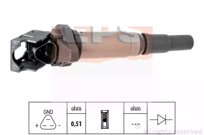 Котушка запалювання Citroen Berlingo 1.6VTi 09- EPS 1.970.475