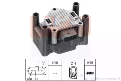 Котушка запалювання VW T5 2.0i/Caddy III 1.2TSI 03-15 EPS 1.990.420