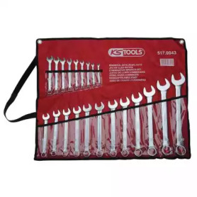 Набор кольцевых / гаечных ключей с открытыми зевами KS TOOLS 517.0043