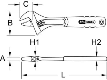 Разводной ключ KS TOOLS 577.0301
