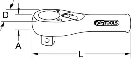 Тріскачка KS TOOLS 911.1019 — фото 2