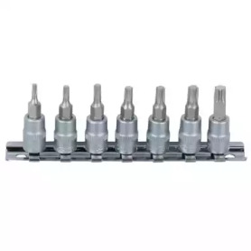 Комплект торцевих головок із бітами з профілем Torx 1/4" 7 шт Т10-Т40 KS TOOLS 911.1458