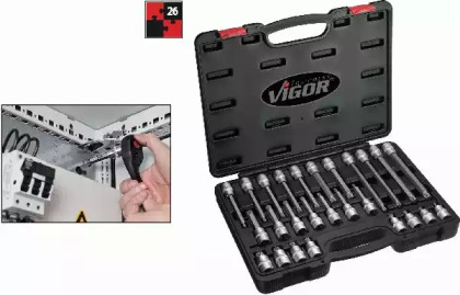 Насадка торцового ключа Socket set VIGOR V1918
