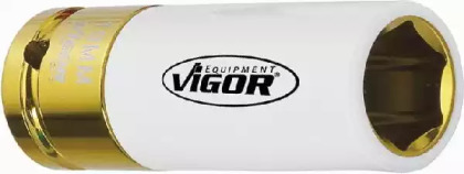 Головка ударна 1/2" 19 мм для шиномонтажу 85 мм (хромована) VIGOR V2473