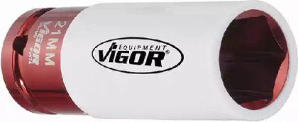 Головка ударна 1/2" 21 мм для шиномонтажу 85 мм (хромована) VIGOR V2474