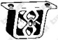 Гумка глушника BOSAL 255-054