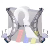 Комплект важелів підвіски (передньої) BMW 3 (E46) 98-07/Z4 (E85/E86) 02-09 RTS 99-09569