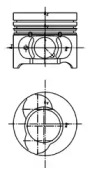 Поршень Renault Kangoo/Megane II 1.5dCi 01- (76.00mm/STD) (палець 25mm) KOLBENSCHMIDT 40465600