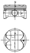 Поршень BMW 1 (E81/E87)/3 (E46/E90) 1.6-2.0 01-11 (84.50mm/+0.50) N40/N42/N45/N46 KOLBENSCHMIDT 40086620