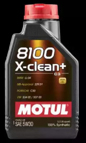 Масло 8100 X-CLEAN+ 5W30 Motul 106376