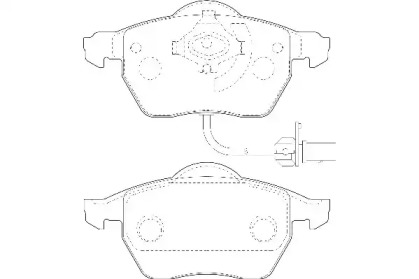 Комплект гальмівних колодок с 4 шт. дисків WAGNER WBP20676A