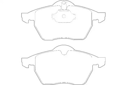 Комплект гальмівних колодок с 4 шт. дисків WAGNER WBP21828A