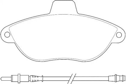 Комплект гальмівних колодок с 4 шт. дисків WAGNER WBP23003A