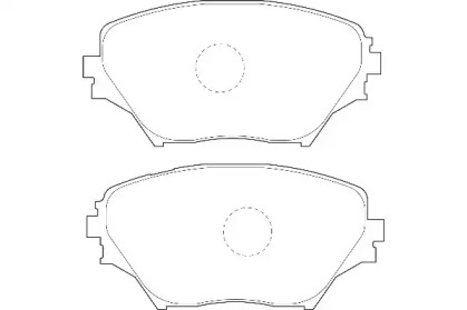 Комплект гальмівних колодок с 4 шт. дисків WAGNER WBP23585A