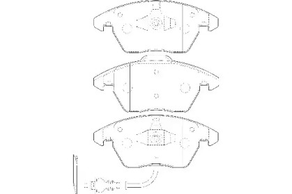 Комплект гальмівних колодок з 4 шт. дисків WAGNER WBP23587A