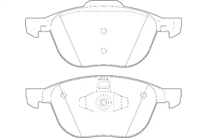 Комплект гальмівних колодок з 4 шт. дисків WAGNER WBP23723A