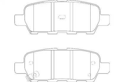 Комплект гальмівних колодок с 4 шт. дисків WAGNER WBP23871A