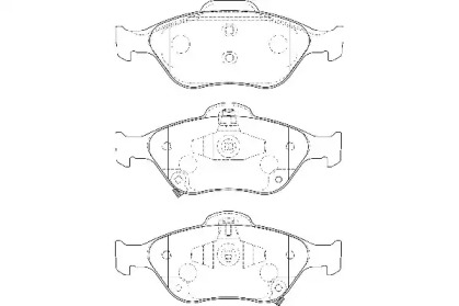 Комплект гальмівних колодок з 4 шт. дисків WAGNER WBP24022A