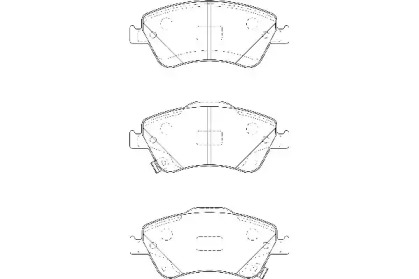 Комплект гальмівних колодок з 4 шт. дисків WAGNER WBP24122A