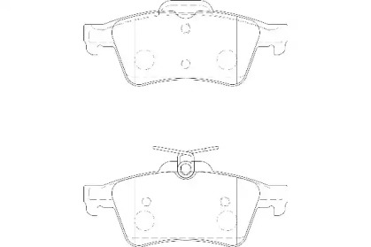 Комплект гальмівних колодок с 4 шт. дисків WAGNER WBP24137A