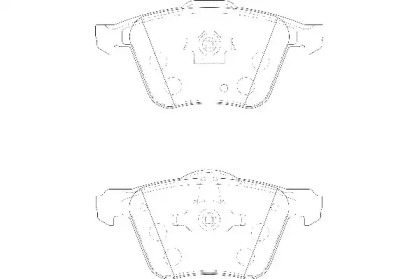 Комплект гальмівних колодок з 4 шт. дисків WAGNER WBP24141A