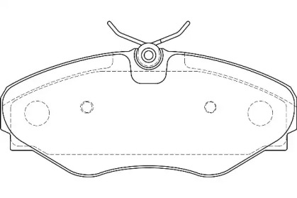 Комплект гальмівних колодок с 4 шт. дисків WAGNER WBP23099B