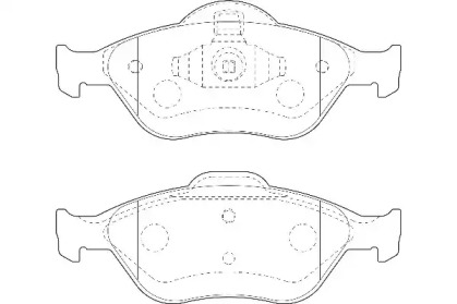 Комплект гальмівних колодок з 4 шт. дисків WAGNER WBP23202A